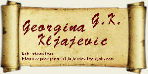 Georgina Kljajević vizit kartica